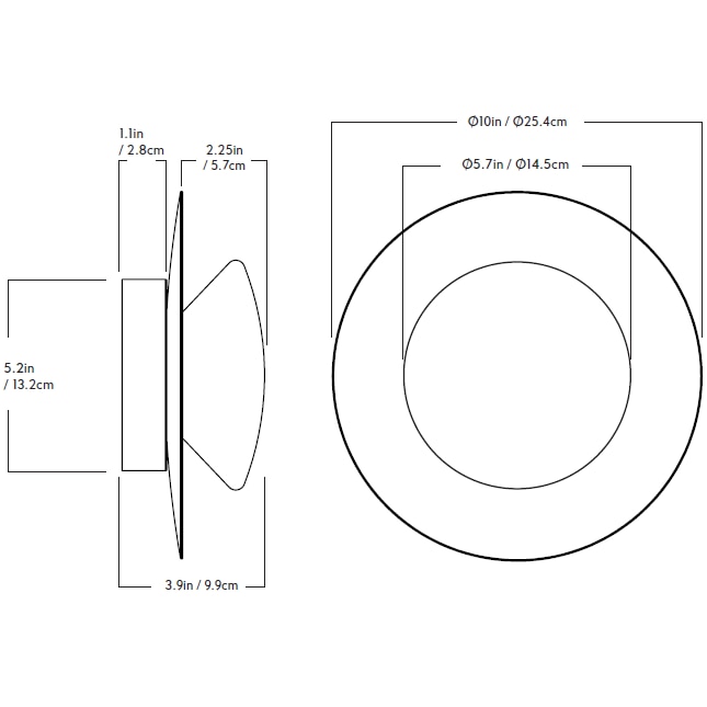 Bell Sconce 01 Wall Dimensions