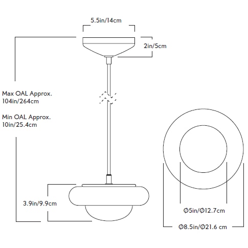 Humboldt Pendant 01 Wood Suspension Dimensions