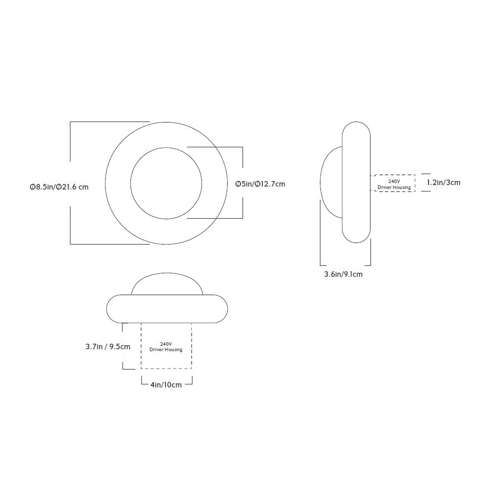 Humboldt Sconce 01 Wall Dimensions