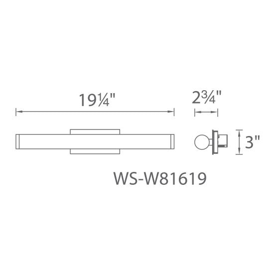 Sabre Vanity Wall Dimensions
