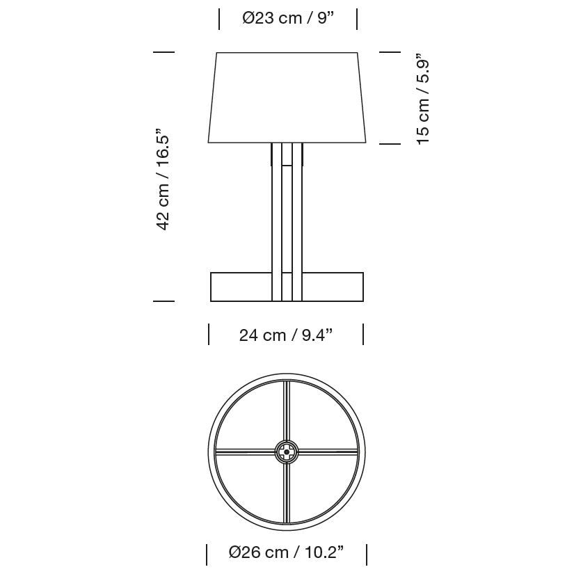 FAD Menor Table Dimensions