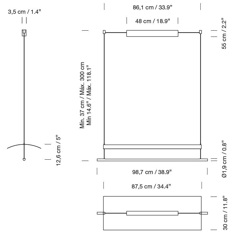 Lámina 85 Suspension Dimensions