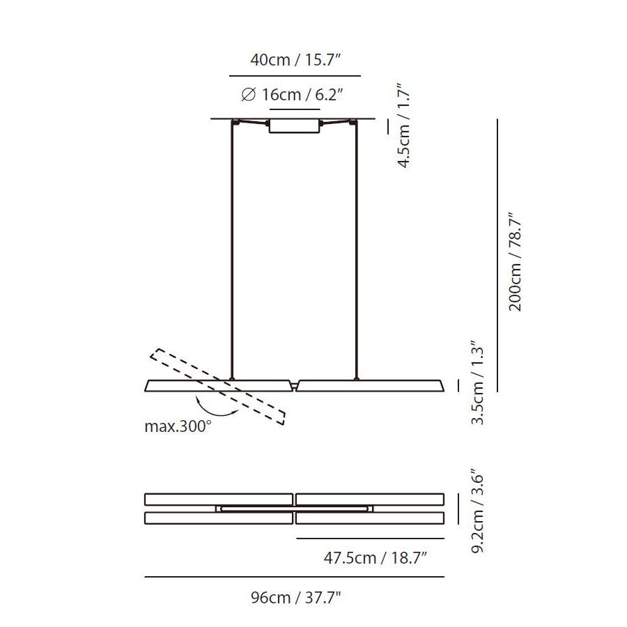 Konnect PL4 Suspension Dimensions