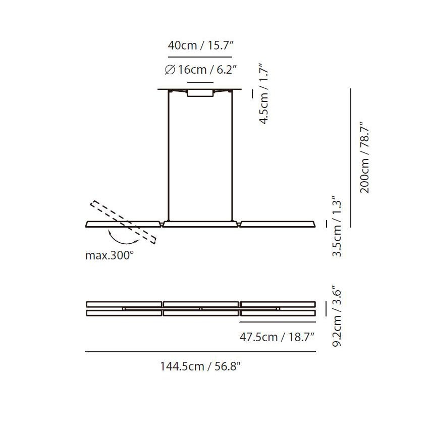 Konnect PL6 Suspension Dimensions