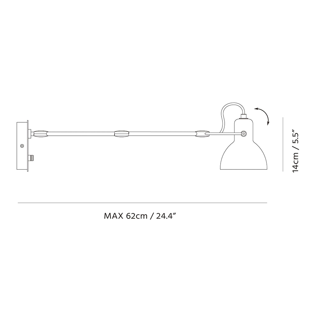 Laito Arm Wall Dimensions