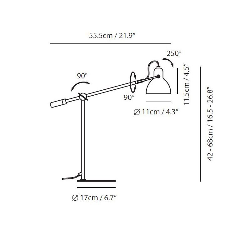 Laito Gentle Table Dimensions