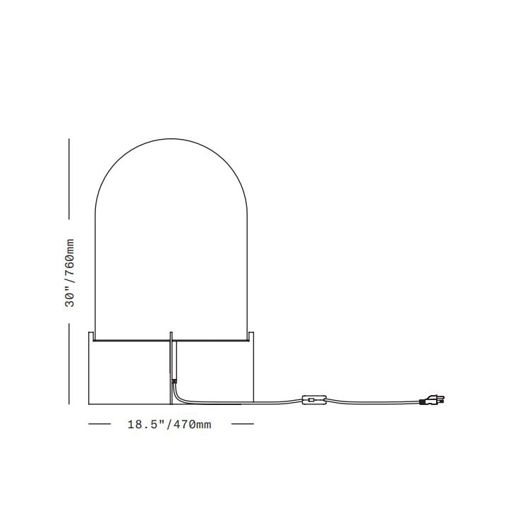 Dome Table/Floor Dimensions