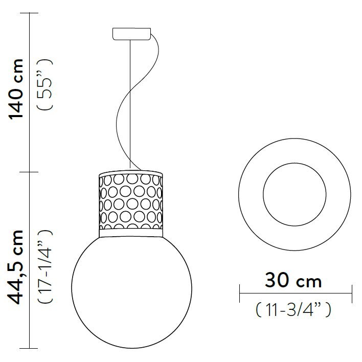 Atmosfera Suspension Dimensions