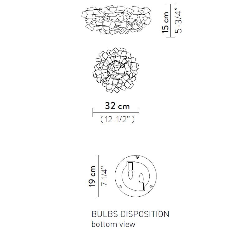 Clizia Mama Non Mama Ceiling/Wall Dimensions