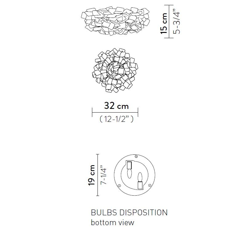 Clizia Pixel Ceiling/Wall Dimensions
