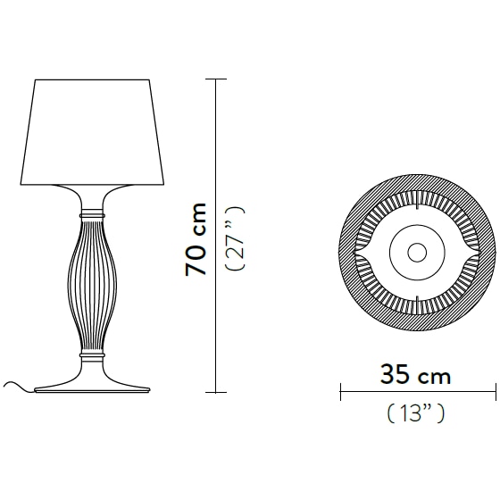 Liza Table Dimensions