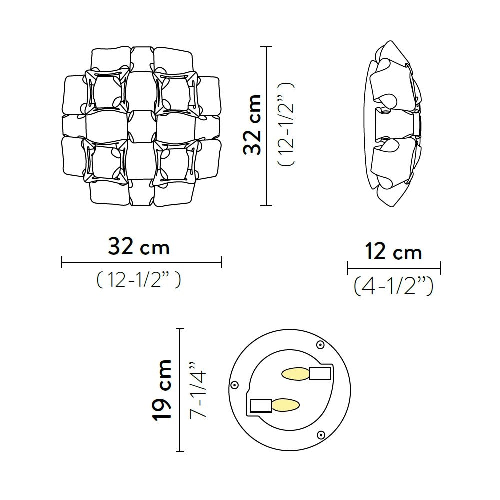 Mida Applique Wall Dimensions