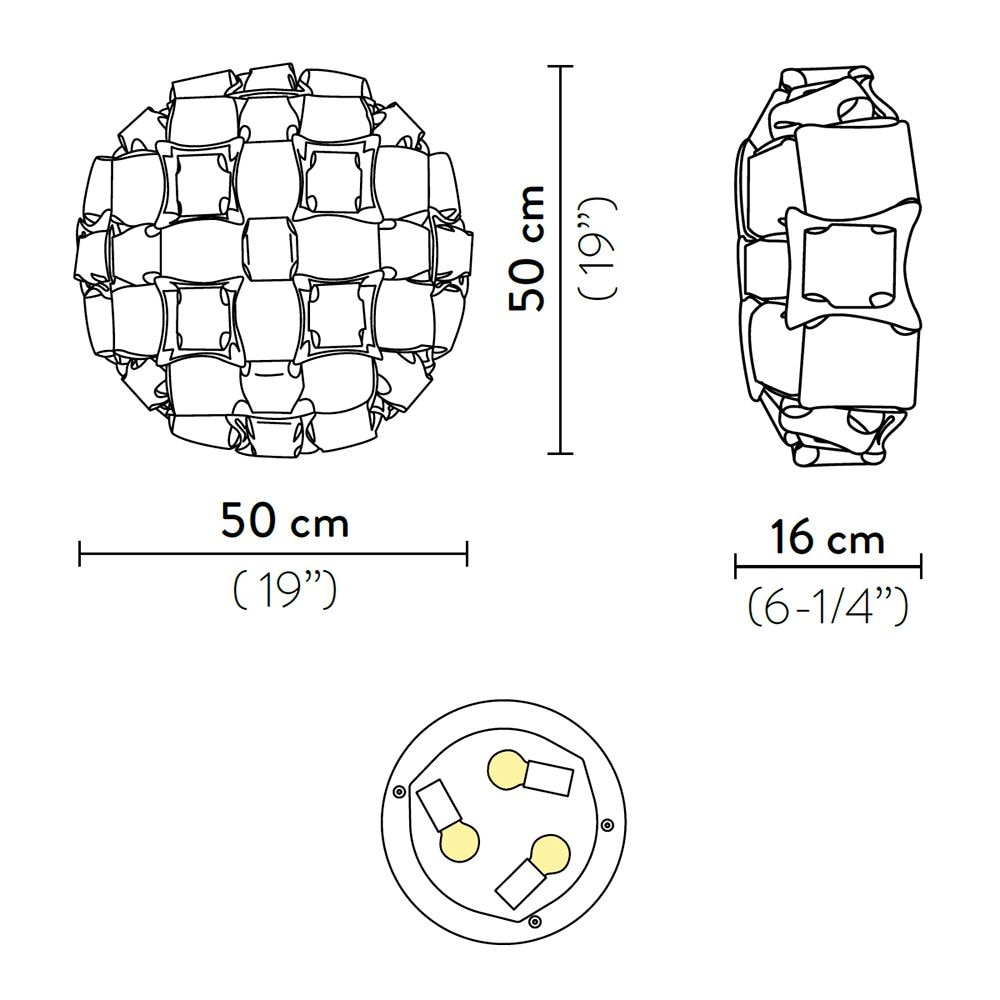 Mida Ceiling/Wall Dimensions