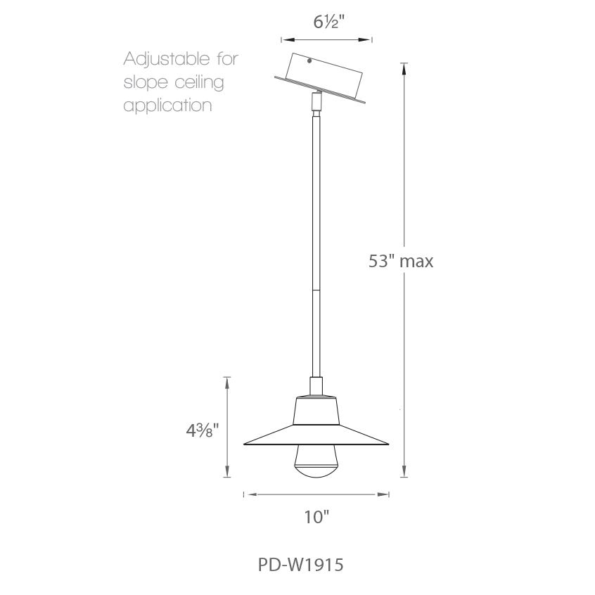 Suspense Outdoor Suspension Dimensions
