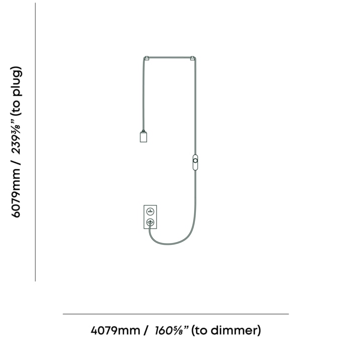 Brass Plug-In Pendant Suspension Dimensions