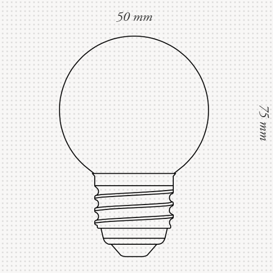 Sphere I Dim to Warm Bulb Dimensions