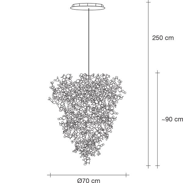 Argent Medium Suspension Dimensions