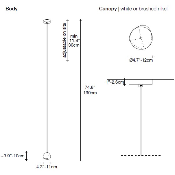 Mizu Suspension Dimensions