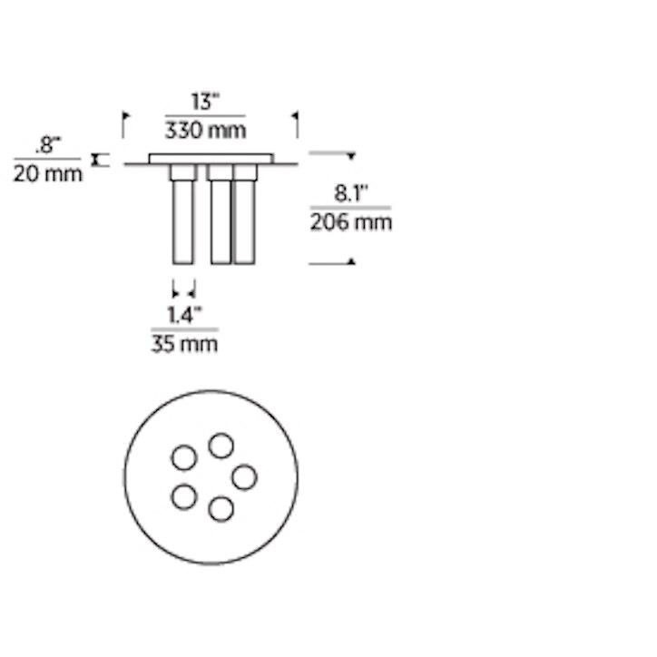 Kola 13 Ceiling Dimensions