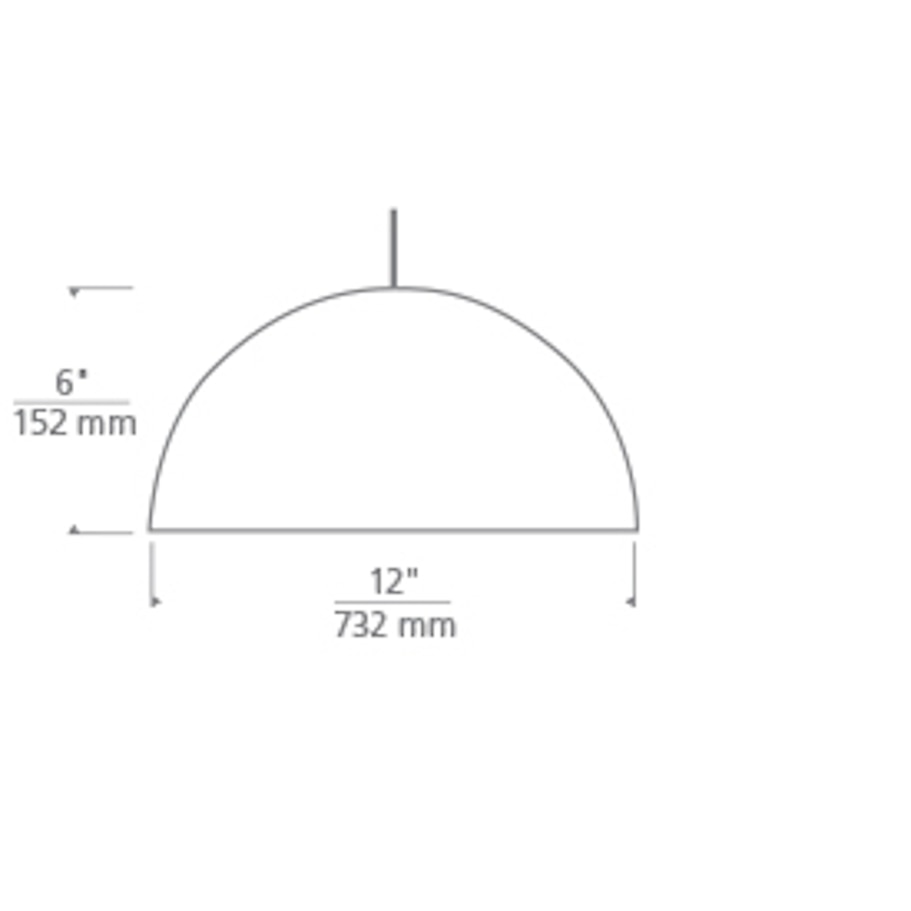 Mini Powell Street Pendant Suspension Dimensions