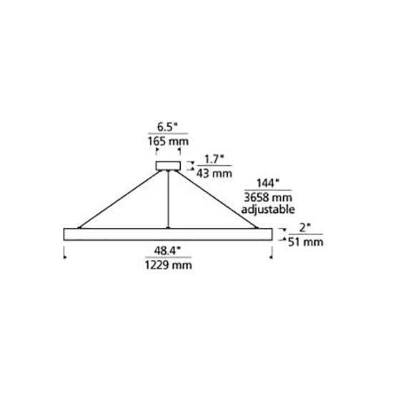 Bodiam 48in Suspension Dimensions