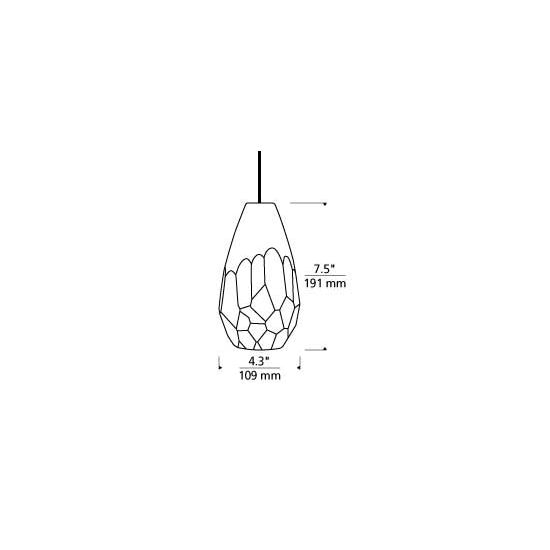 Briolette Suspension Dimensions