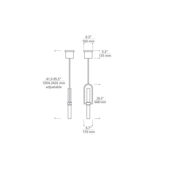 Calumn Suspension Dimensions