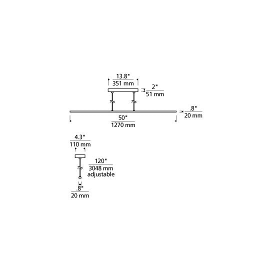 Essence Linear Suspension Dimensions