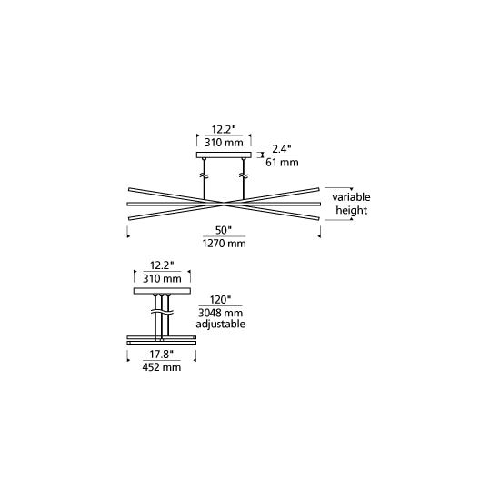 Essence Trio Linear Suspension Dimensions