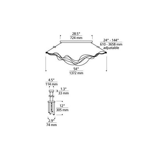 Surge Linear Suspension Dimensions