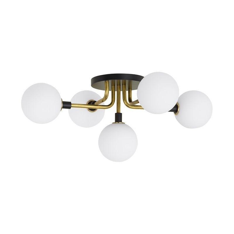 Visual Comfort Studio Cafe 4-Light Bathroom Vanity Light in Satin Brass