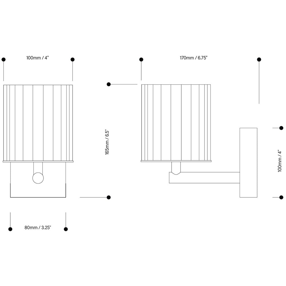 Flute Wall Dimensions