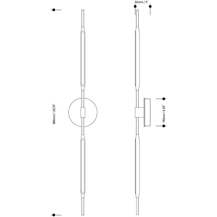 Reed Wall Dimensions