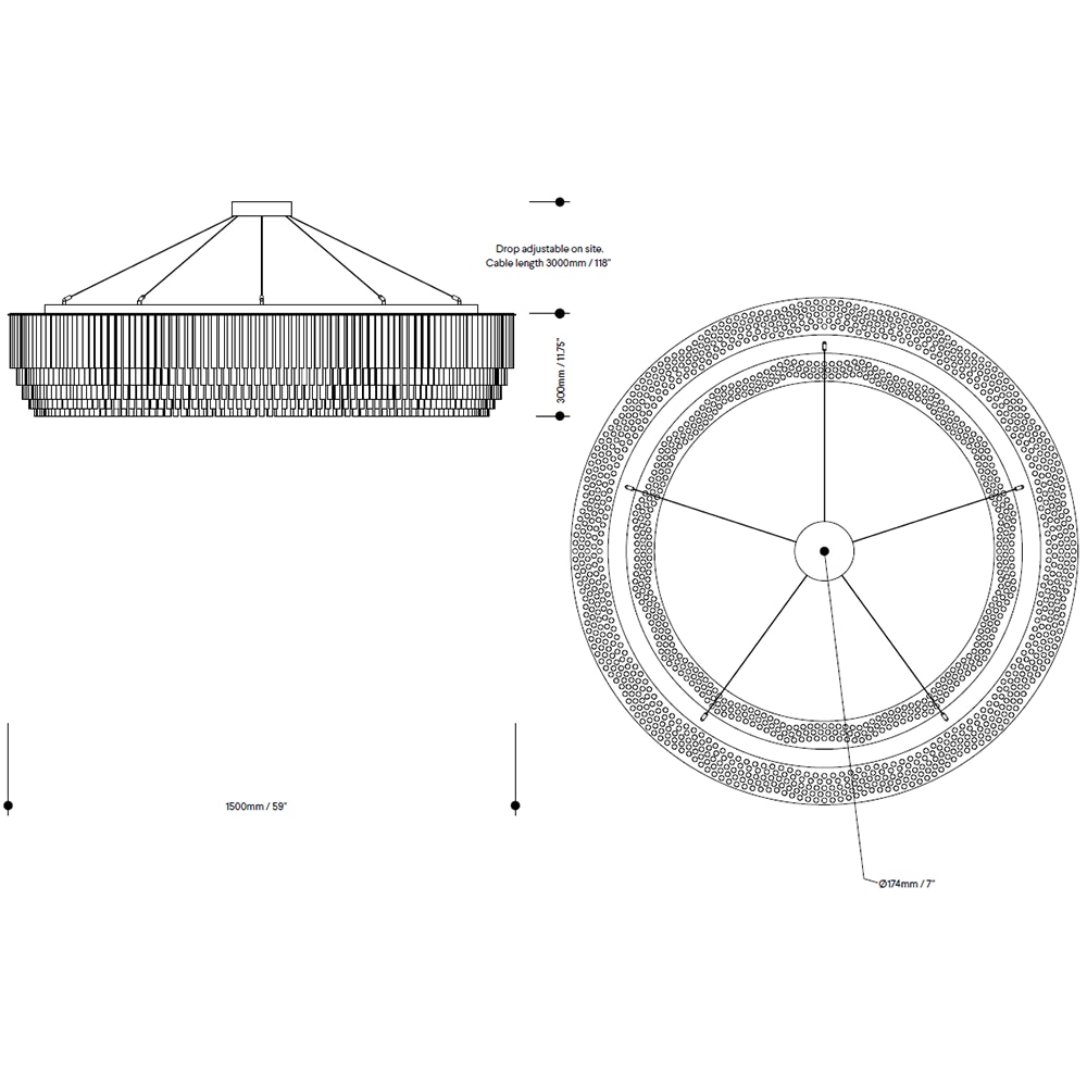 Ring Chandelier Suspension Tom Kirk Lighting Chandeliers USA & Canada
