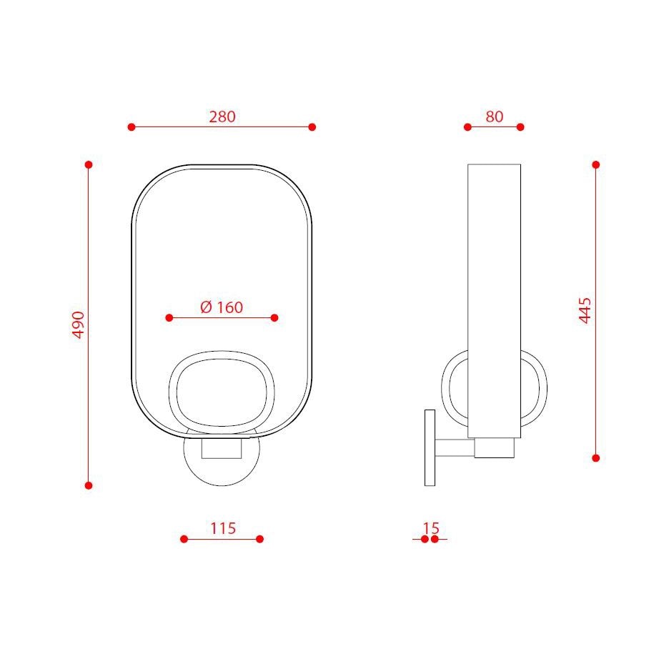 Filipa Wall Dimensions