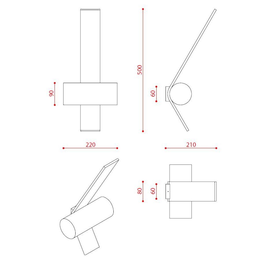 Nastro 41 Wall Dimensions
