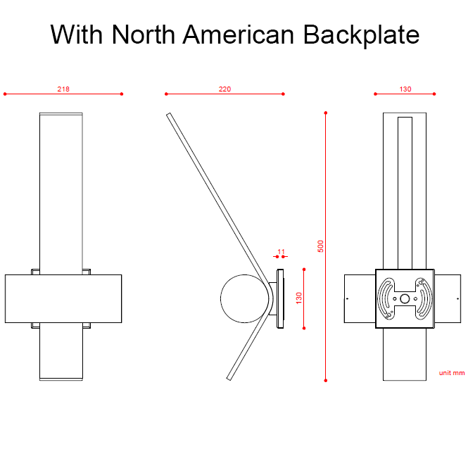Nastro 41 Wall Dimensions