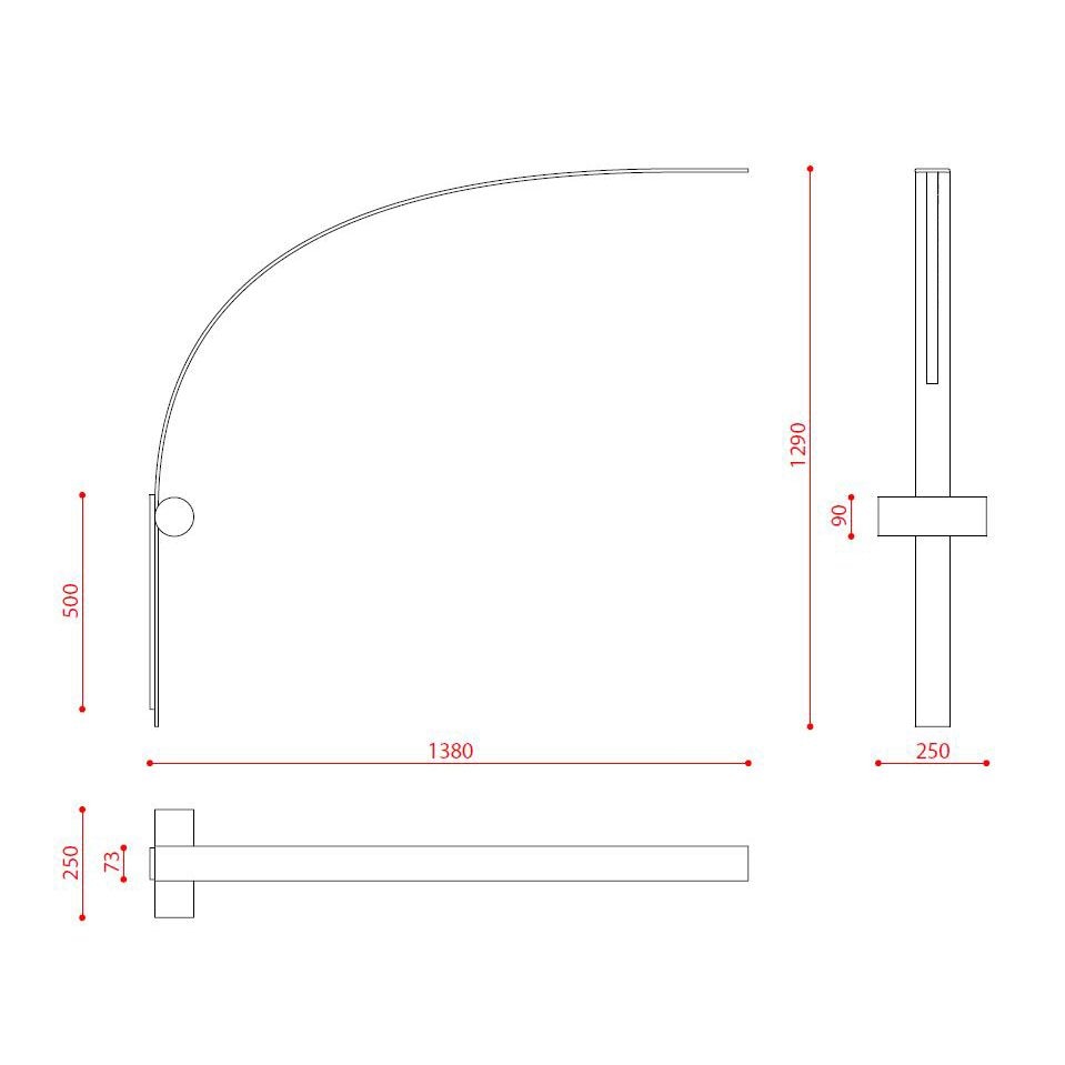 Nastro Wall Dimensions