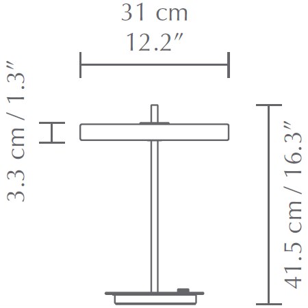 Asteria Table Dimensions