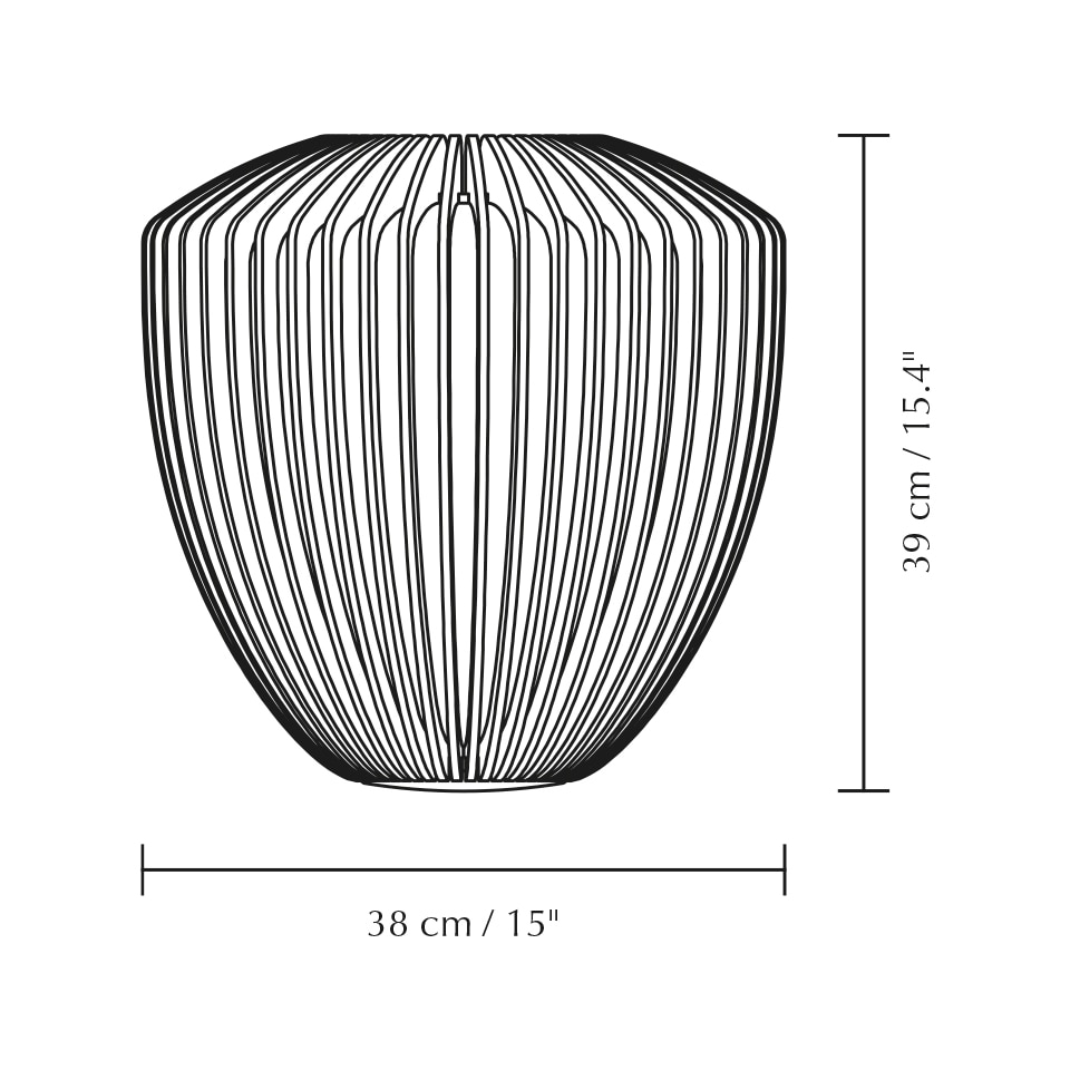 Clava Wood Suspension Dimensions