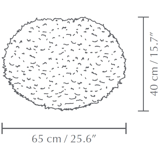 Eos Large Champagne Floor Dimensions