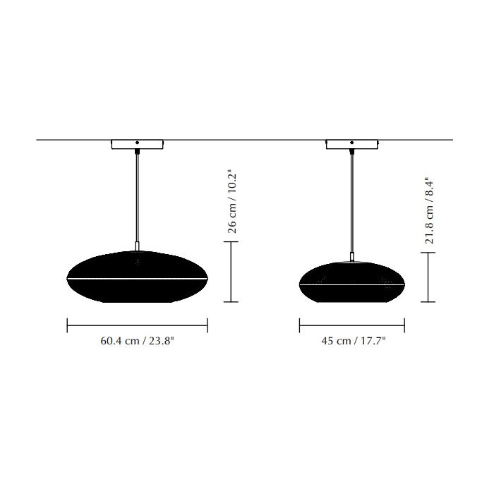 Faraday Suspension Dimensions
