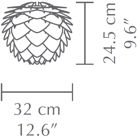 Silvia Mini Champagne Floor Dimensions