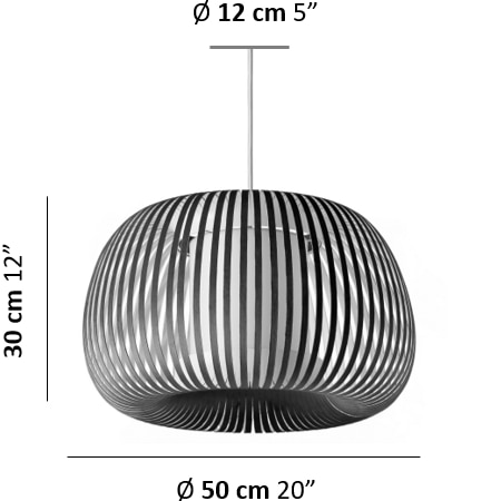 Ova Pendant Suspension Dimensions