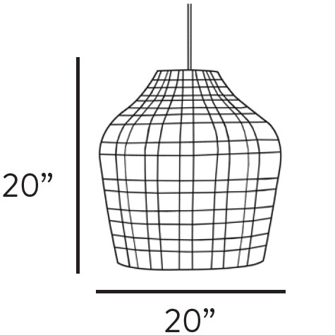 Macarena Pendant Suspension Dimensions
