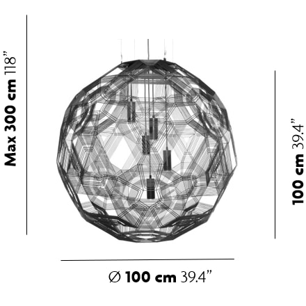 Zattelite 10 Pendant Suspension Dimensions