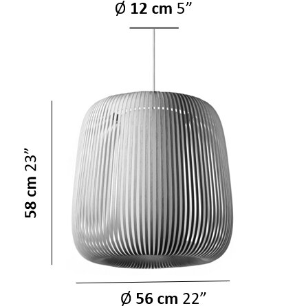 Venus XL Pendant Suspension Dimensions