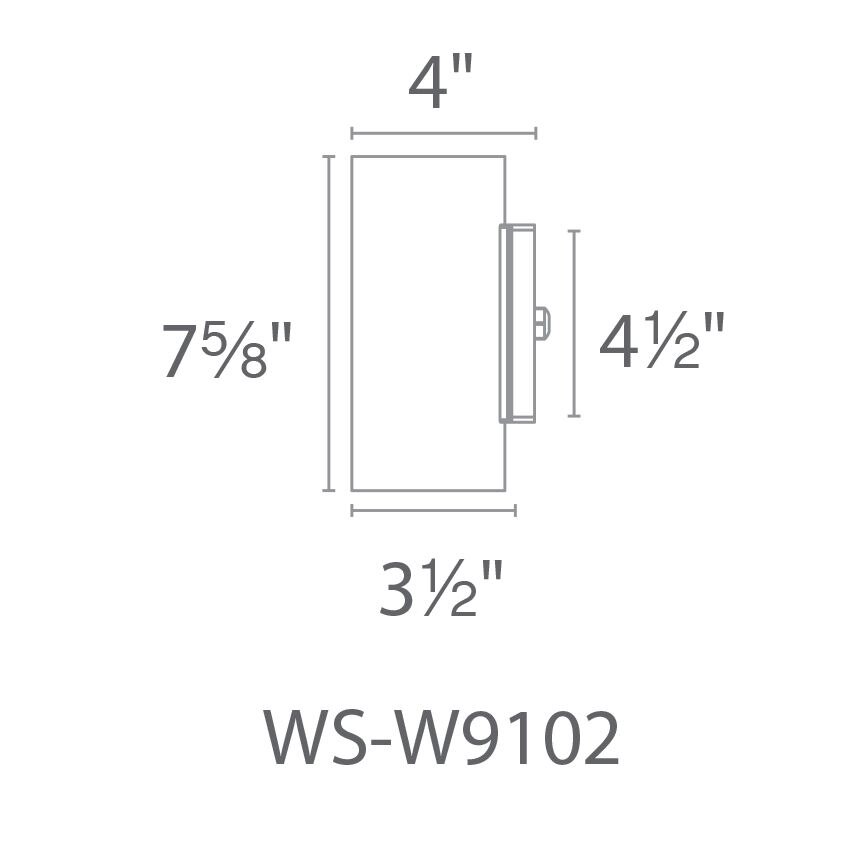 Vessel Up and Down Light Outdoor Wall Dimensions