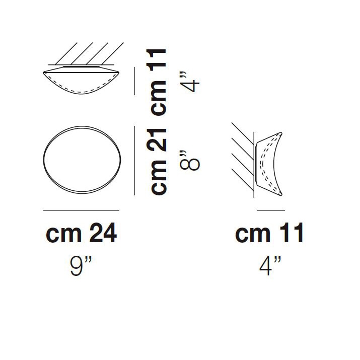 Balance PP 24 Wall/Ceiling Dimensions