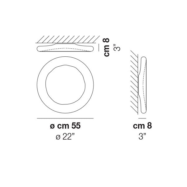 Pod PP Wall/Ceiling Dimensions